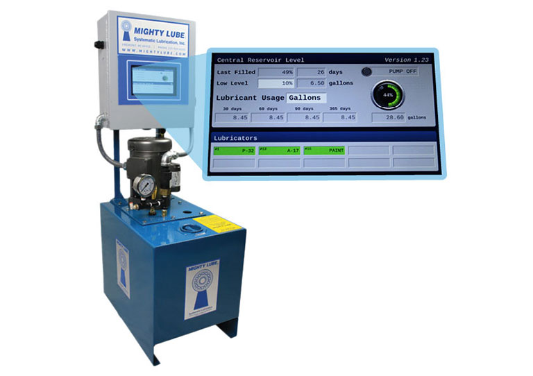 Depósito de bombeo central con interfaz y fuente de alimentación de la serie D