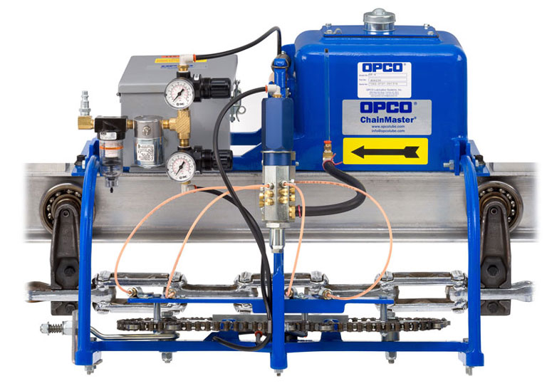 Engrasador de cadenas para transportadores aéreos OP-4A