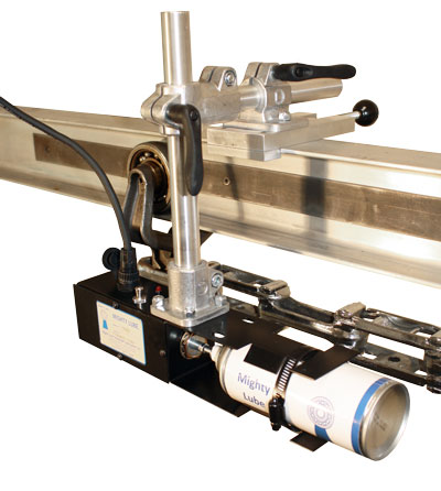 Marcador de pintura opcional: marca los eslabones desgastados en la cadena transportadora.